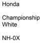 Preview: Honda, Championship White, NH-0X.